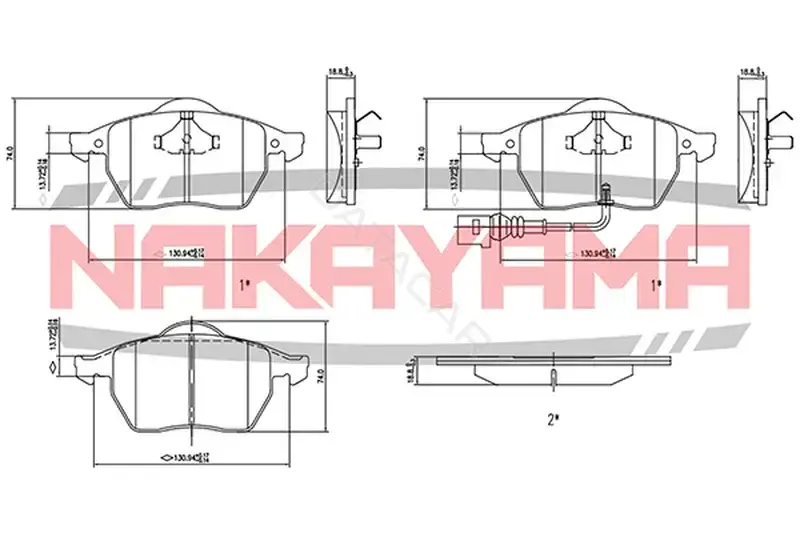 Тормозные колодки NAKAYAMA HP8366NY