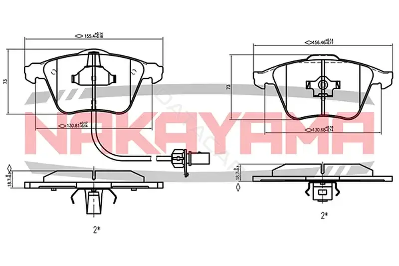 Тормозные колодки NAKAYAMA HP8369NY