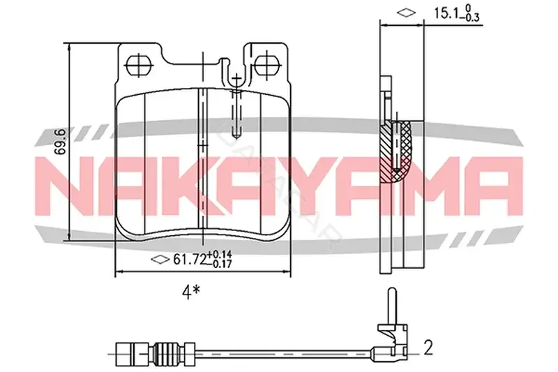 Тормозные колодки NAKAYAMA HP8378NY