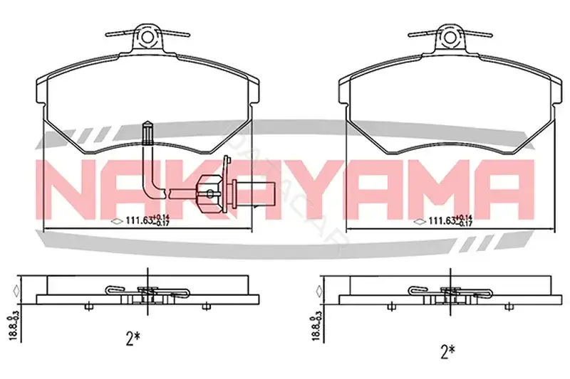 Тормозные колодки NAKAYAMA HP8383NY