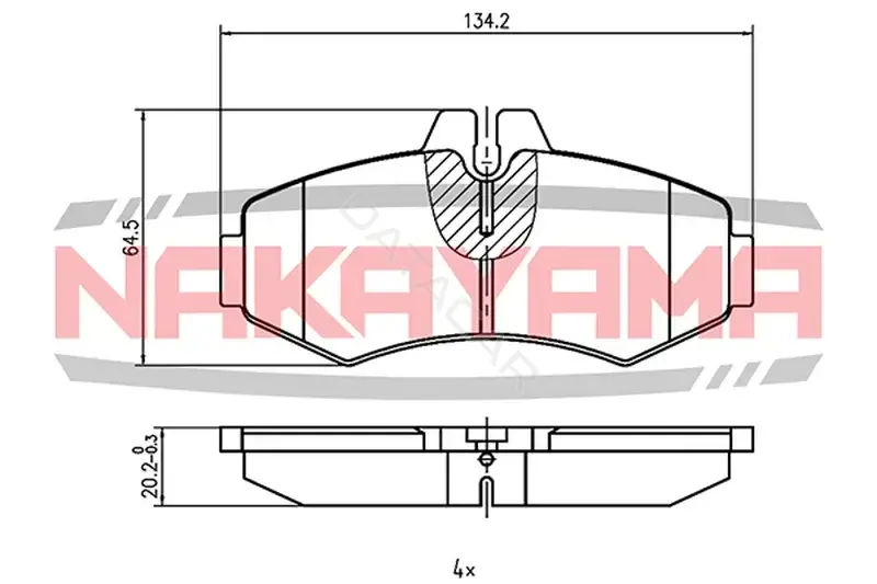 Тормозные колодки NAKAYAMA HP8386NY
