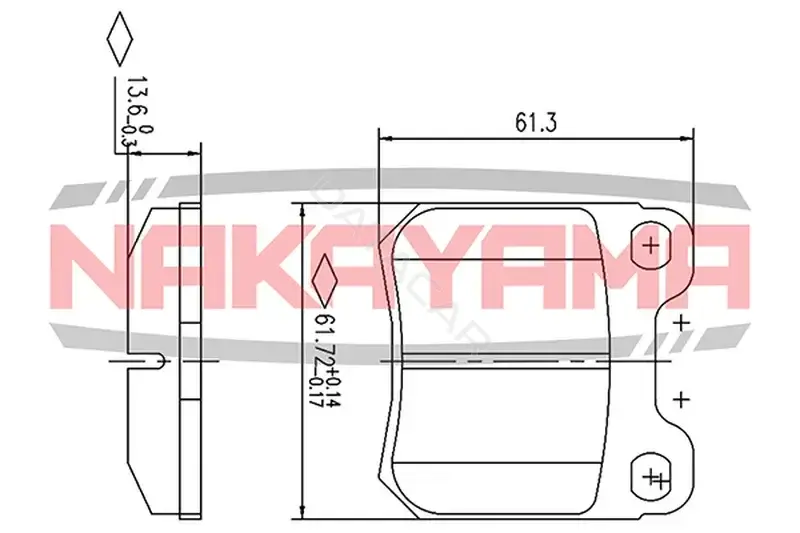 Тормозные колодки NAKAYAMA HP8393NY