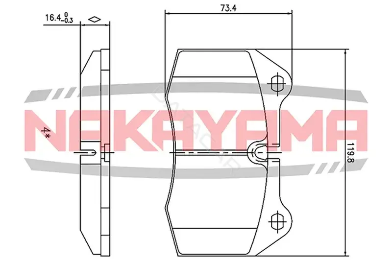 Тормозные колодки NAKAYAMA HP8399NY