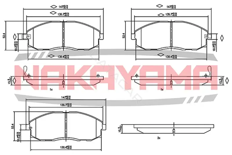 Тормозные колодки NAKAYAMA HP8400NY