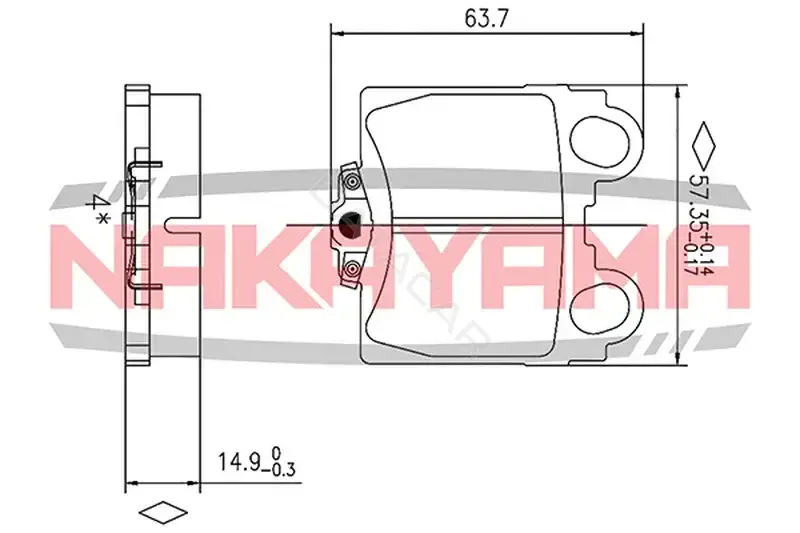 Тормозные колодки NAKAYAMA HP8410NY