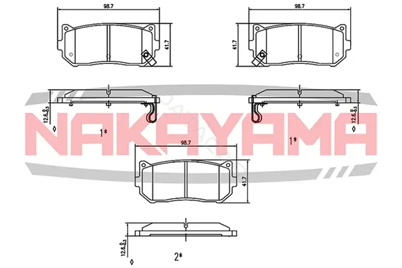 Тормозные колодки NAKAYAMA HP8415NY