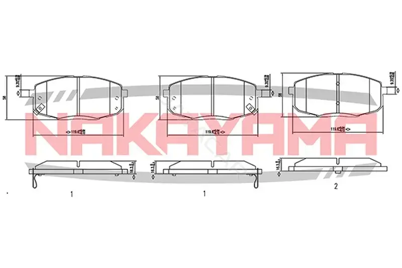 Тормозные колодки NAKAYAMA HP8418NY