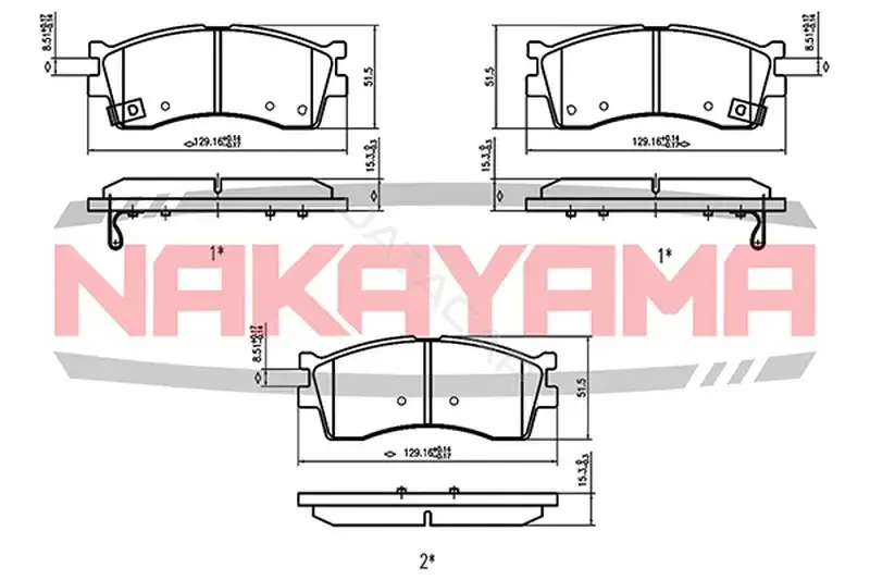 Тормозные колодки NAKAYAMA HP8420NY