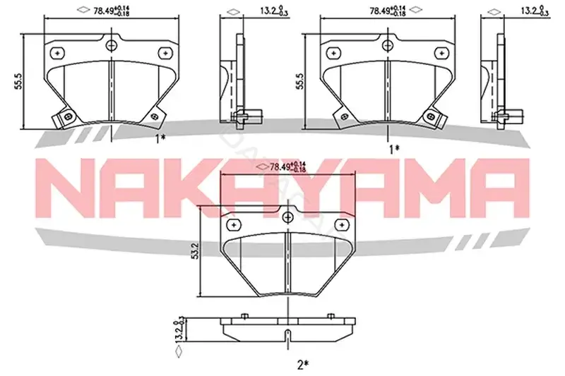 Тормозные колодки NAKAYAMA HP8423NY