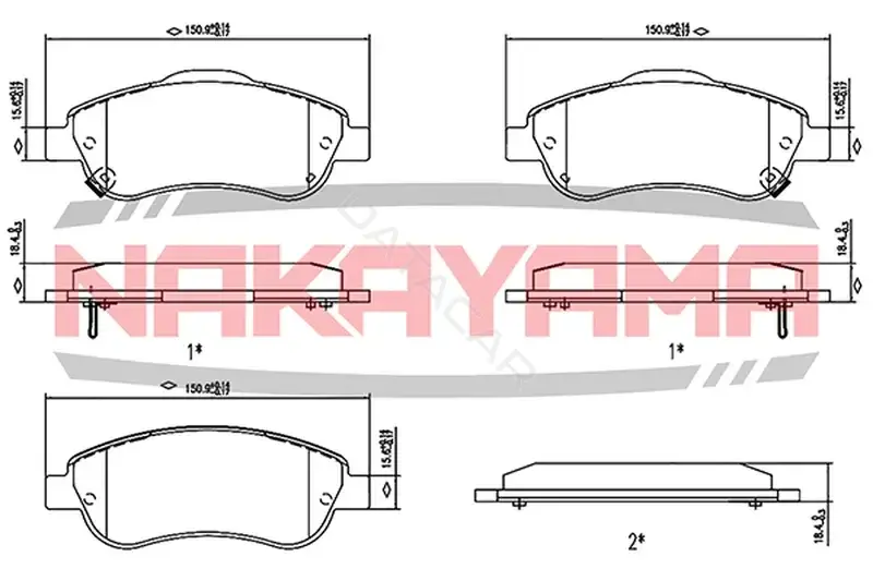 Тормозные колодки NAKAYAMA HP8426NY