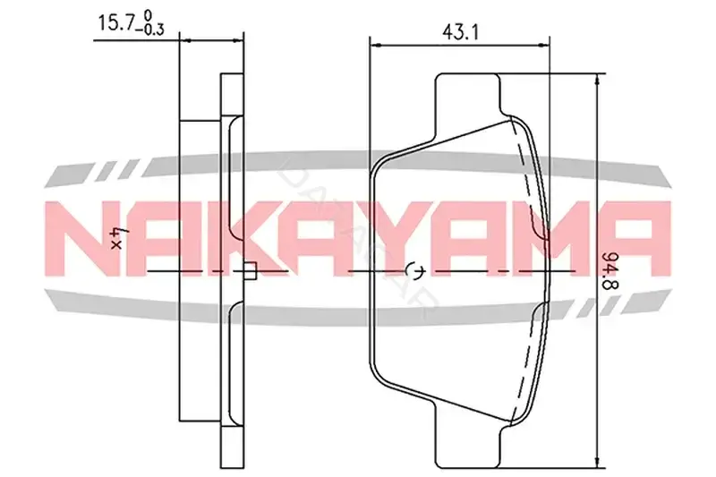 Тормозные колодки NAKAYAMA HP8377NY