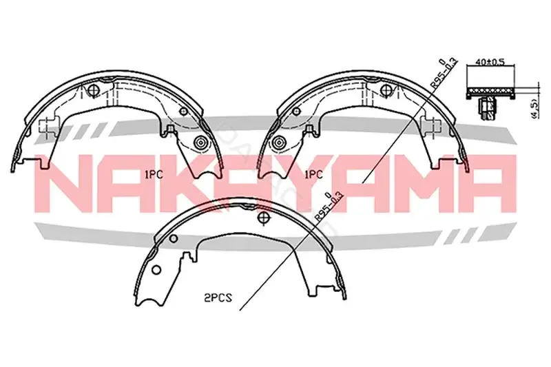 Барабанные колодки NAKAYAMA HS7254NY