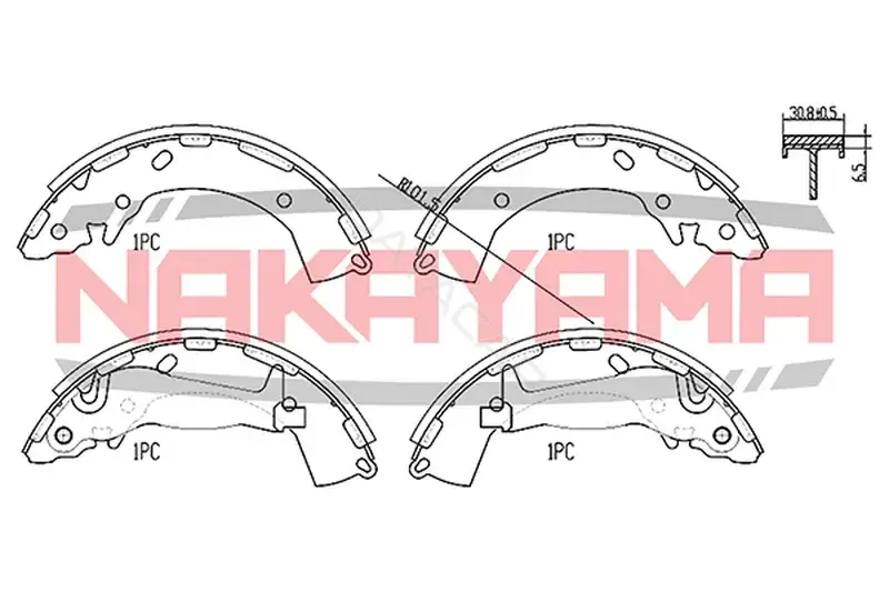 Барабанные колодки NAKAYAMA HS7262NY