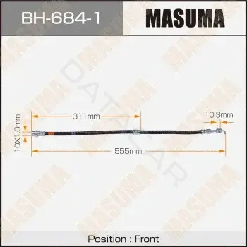 Тормозные шланги MASUMA BH-684-1