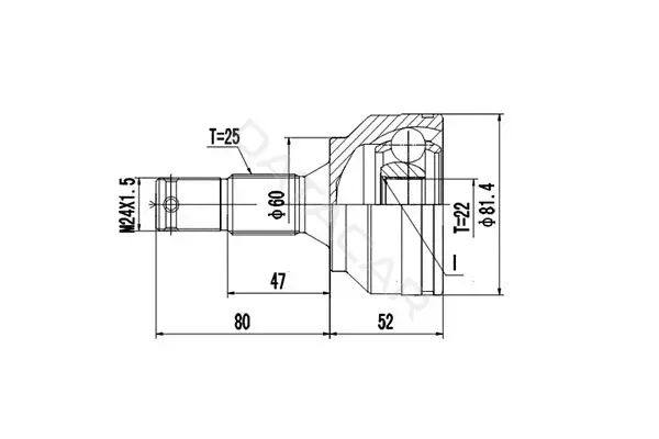 Шрус DYNAMATRIX DCV810025