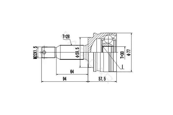 Шрус DYNAMATRIX DCV815011
