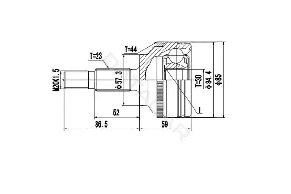 Шрус DYNAMATRIX DCV850069