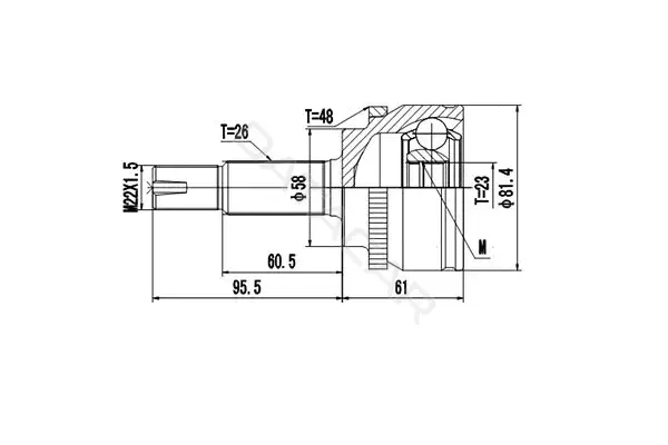 Шрус DYNAMATRIX DCV859037