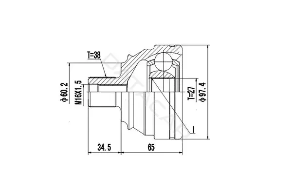 Шрус DYNAMATRIX DCV861005