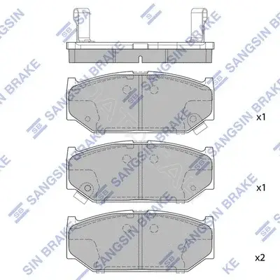Тормозные колодки Hi-Q SP2086