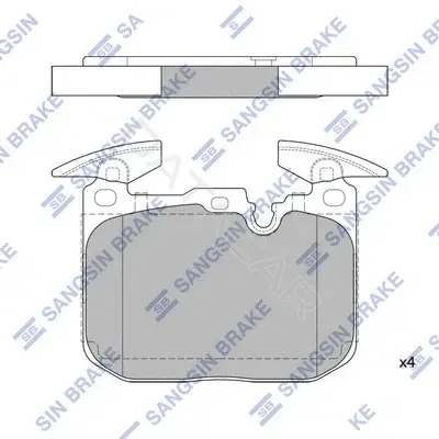 Тормозные колодки Hi-Q SP2402