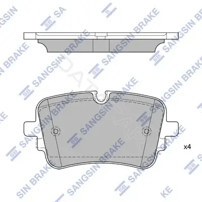 Тормозные колодки Hi-Q SP4475