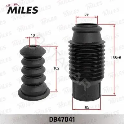 Пыльники и отбойники амортизатора MILES DB47041