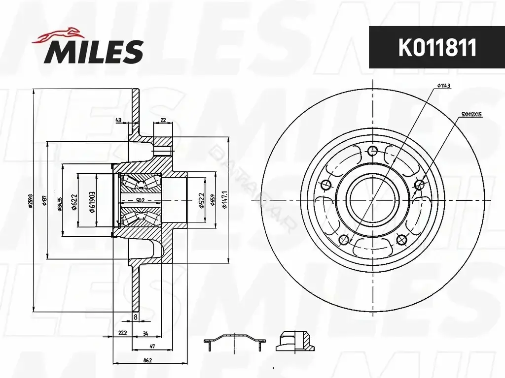 Тормозные диски MILES K011811