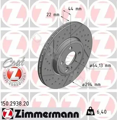 Тормозные диски ZIMMERMANN 150.2938.20