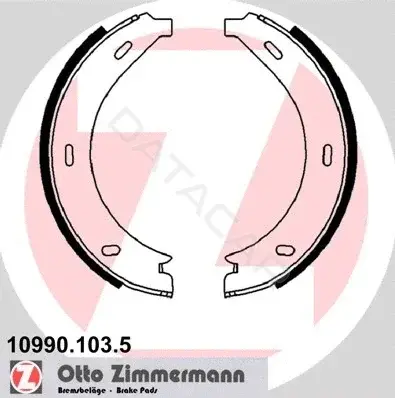 Колодки ручника ZIMMERMANN 10990.103.5