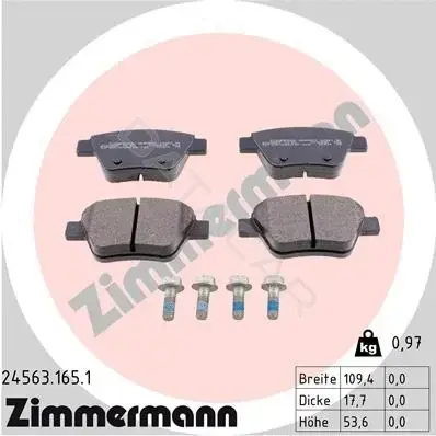 Тормозные колодки ZIMMERMANN 24563.165.1