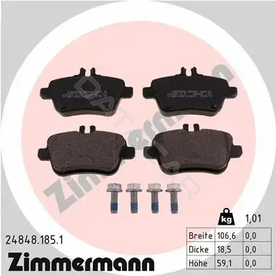 Тормозные колодки ZIMMERMANN 24848.185.1
