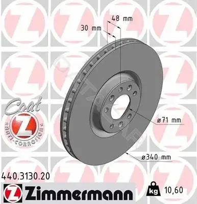 Тормозные диски ZIMMERMANN 440.3130.20