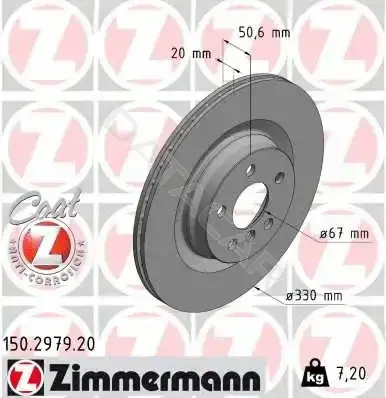 Тормозные диски ZIMMERMANN 150.2979.20