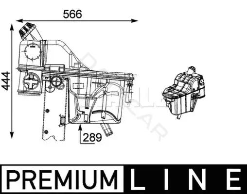 Расширительный бачок KNECHT/MAHLE CRT54000P