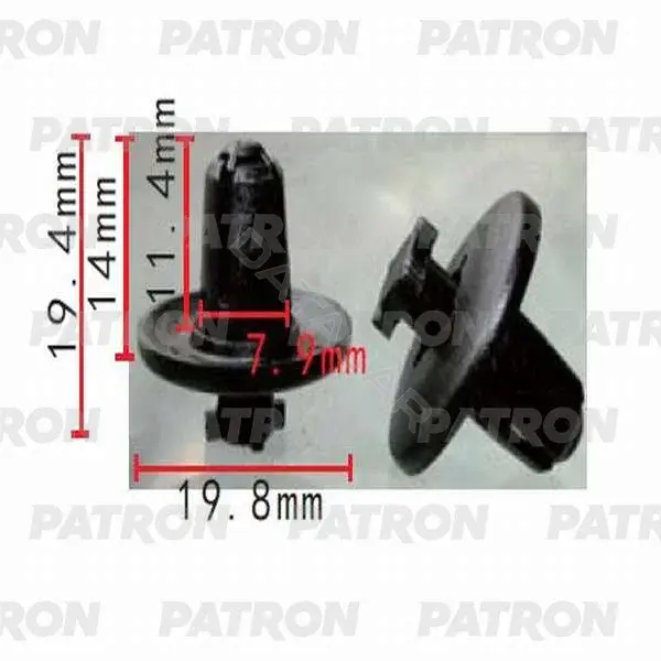 Клипсы, фиксаторы, зажимы PATRON P37-0332