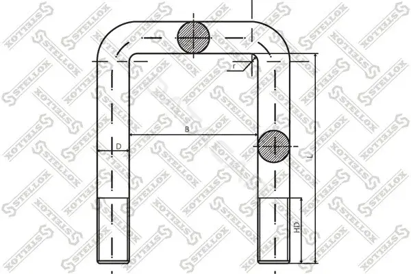 Стремянка рессоры STELLOX 84-64341-SX