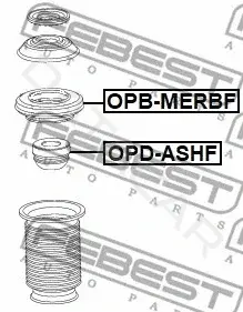 Опора амортизатора FEBEST OPB-MERBF