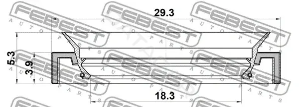 Ремкомплект рулевой рейки FEBEST 95LAY-19290405X