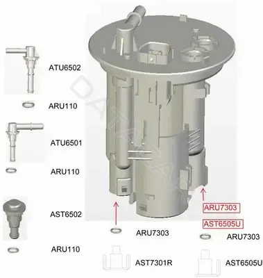 Топливный фильтр JS ASAKASHI FS6505U
