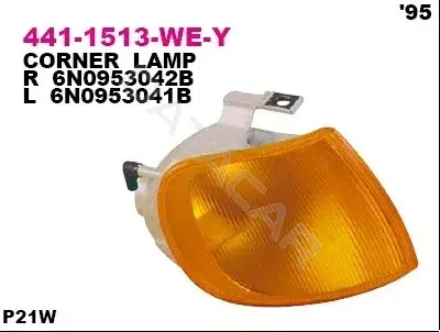 Поворотник DEPO 441-1513R-WE-Y
