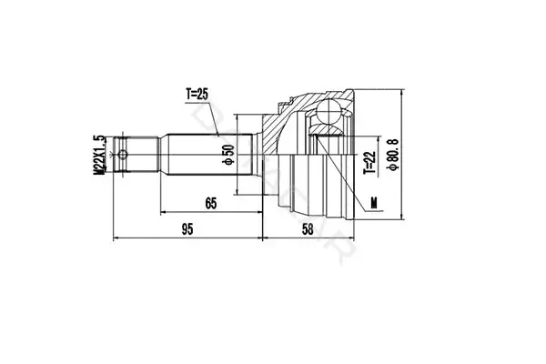 Шрус DYNAMATRIX DCV809004