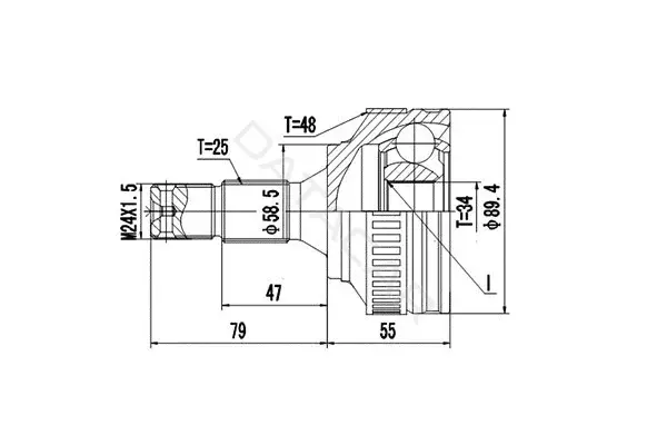 Шрус DYNAMATRIX DCV810067