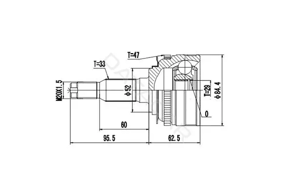 Шрус DYNAMATRIX DCV812027