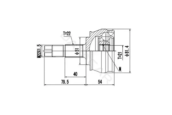 Шрус DYNAMATRIX DCV817014