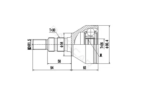 Шрус DYNAMATRIX DCV817051