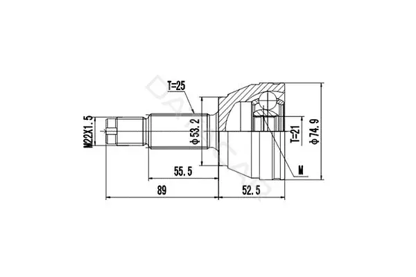 Шрус DYNAMATRIX DCV818014