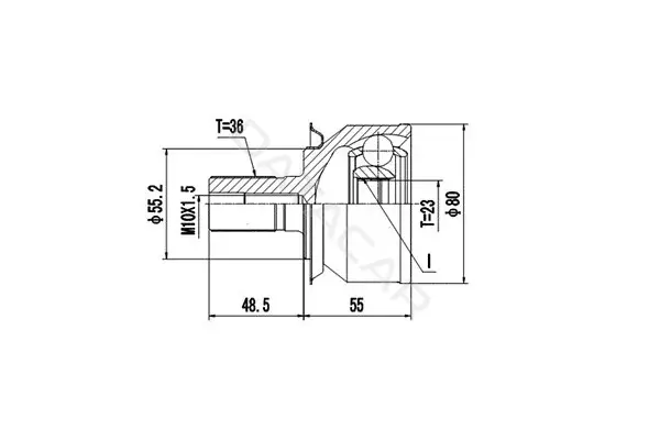 Шрус DYNAMATRIX DCV818203