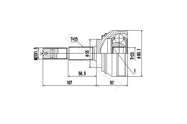Шрус DYNAMATRIX DCV841078
