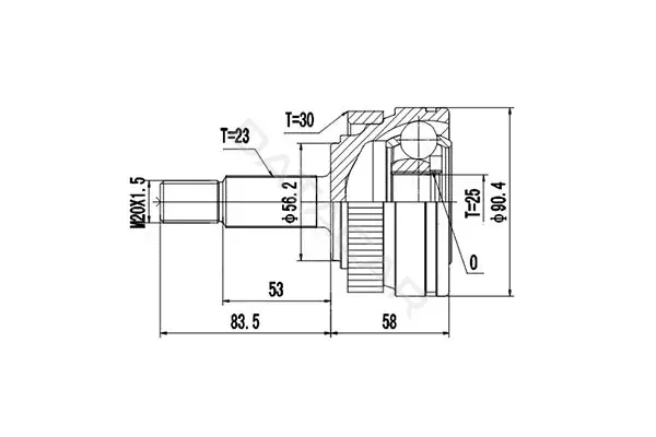 Шрус DYNAMATRIX DCV850045